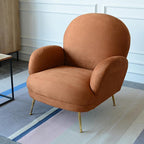 Juno Armchair, Brown Velvet