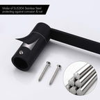 Toilet Roll Holder Bathroom Pivoting Toilet Paper Dispenser Wall Mount KES - Joe’s Haven