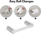 Toilet Roll Holder Bathroom Pivoting Toilet Paper Dispenser Wall Mount KES - Joe’s Haven