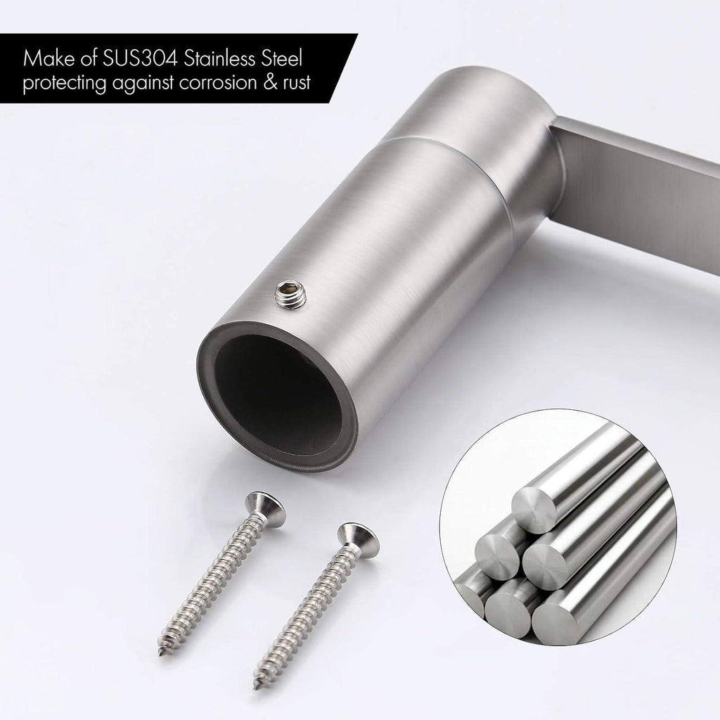 Toilet Roll Holder Bathroom Pivoting Toilet Paper Dispenser Wall Mount KES - Joe’s Haven