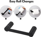Toilet Roll Holder Bathroom Pivoting Toilet Paper Dispenser Wall Mount KES - Joe’s Haven