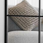 Kyō - Full Length Black Metal Rectangle Lattice Grid Mirror - 150cm x 60cm. - Joe’s Haven