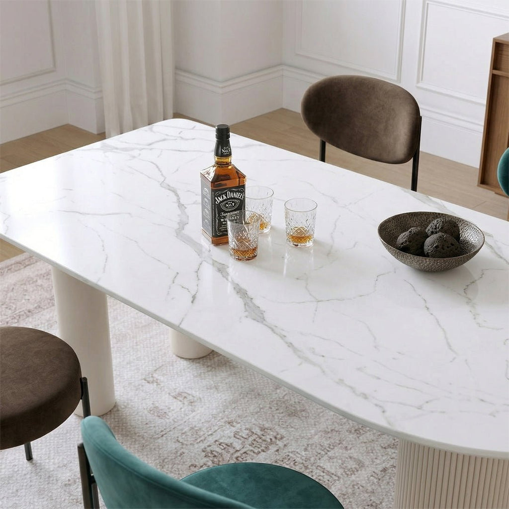 La Plainville Dining Table, White - Joe’s Haven