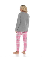 Ladies Ultra - Soft Polar Bear Print Fleece Pyjama Set - Joe’s Haven