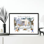 Christmas decoration wall art print
