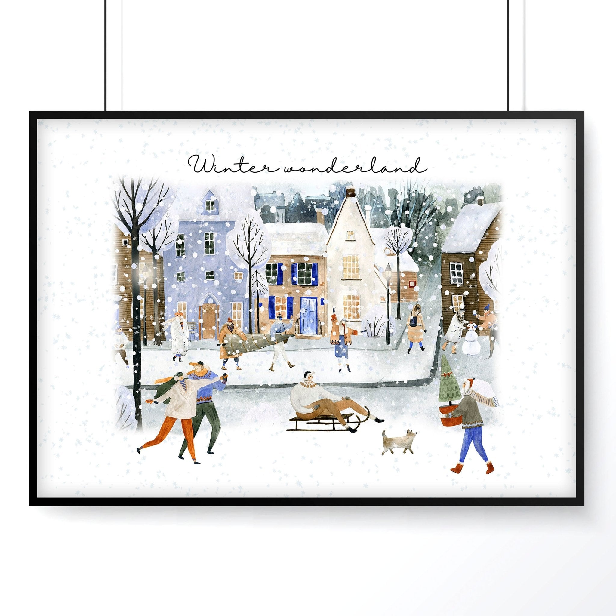 Christmas decoration wall art print