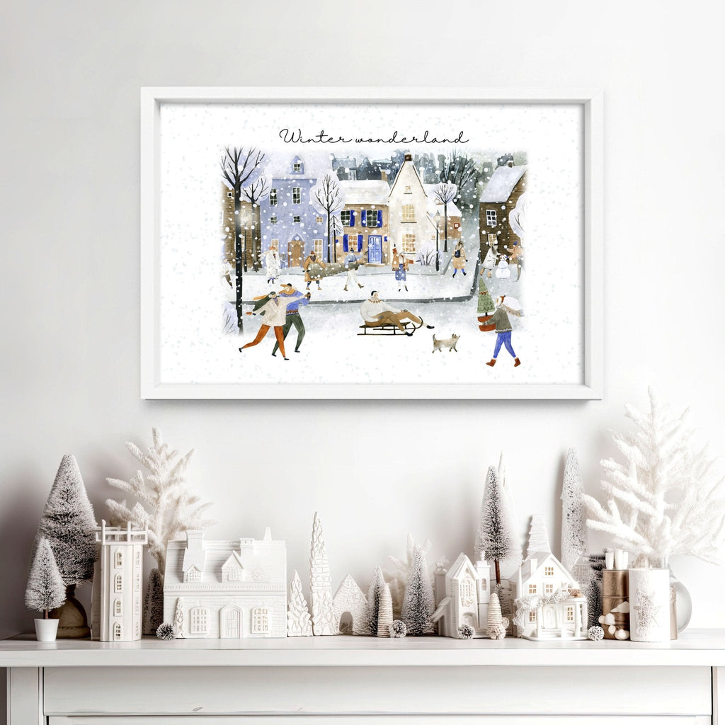 Christmas decoration wall art print