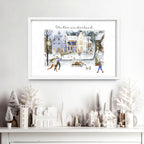 Christmas decoration wall art print