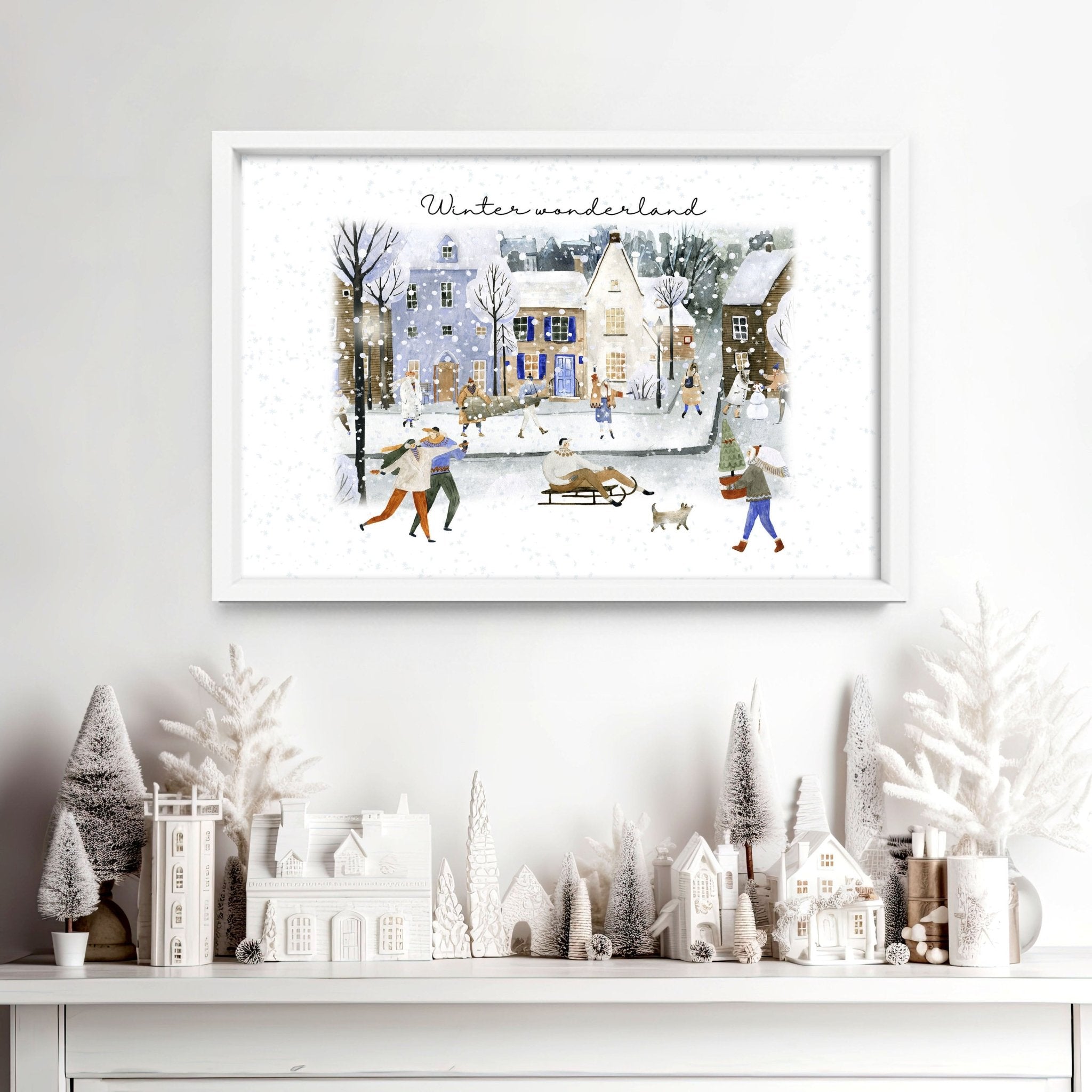 Christmas decoration wall art print