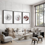 Large Wall Paintings For Living Room | Set of 3 wall art prints - Joe’s Haven