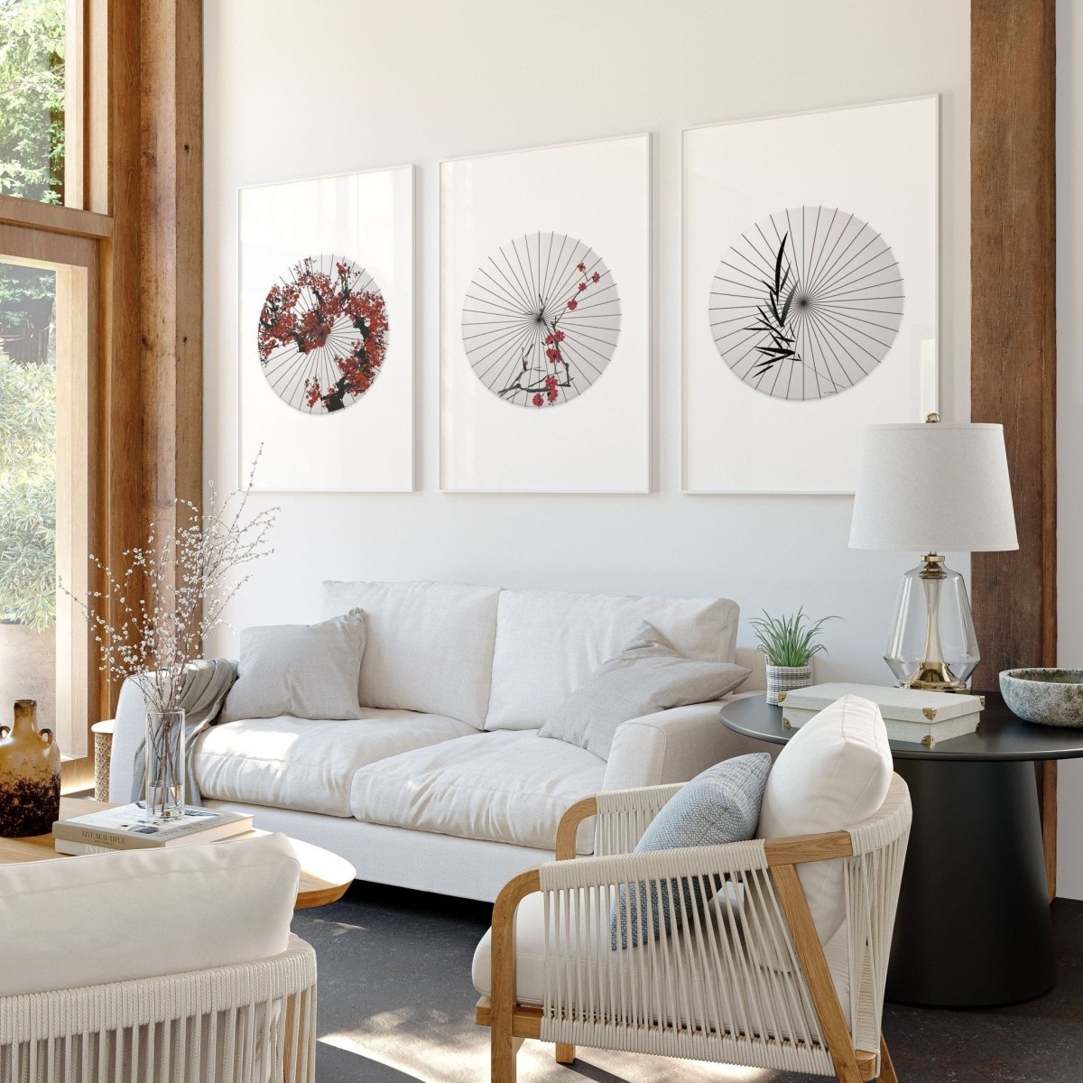 Large Wall Paintings For Living Room | Set of 3 wall art prints - Joe’s Haven