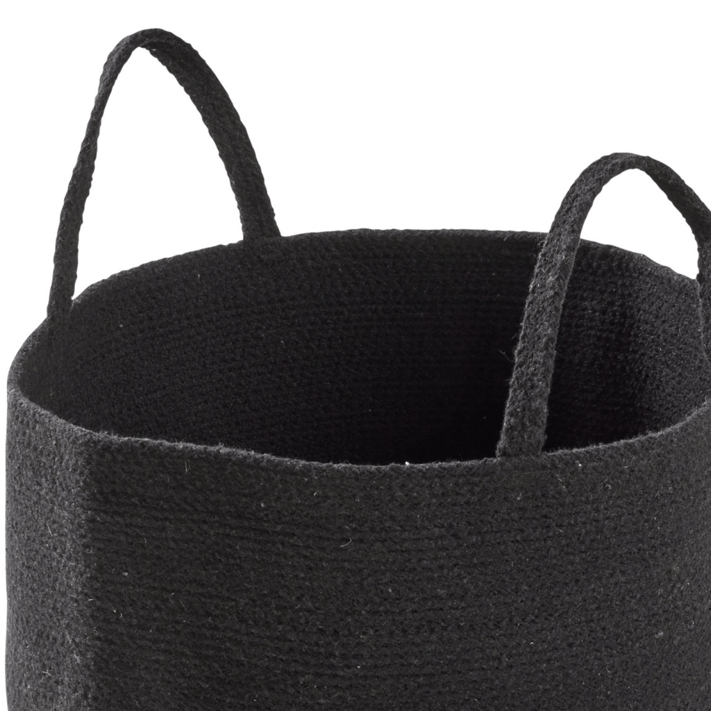 Large Woven Cotton Laundry Basket with Handles Durable Rope Storage Bin - Joe’s Haven