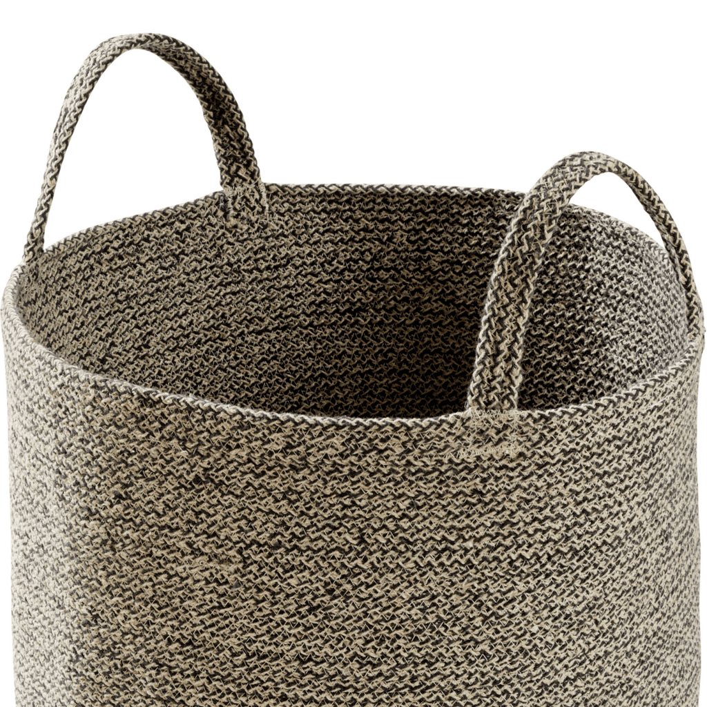 Large Woven Cotton Laundry Basket with Handles Durable Rope Storage Bin - Joe’s Haven