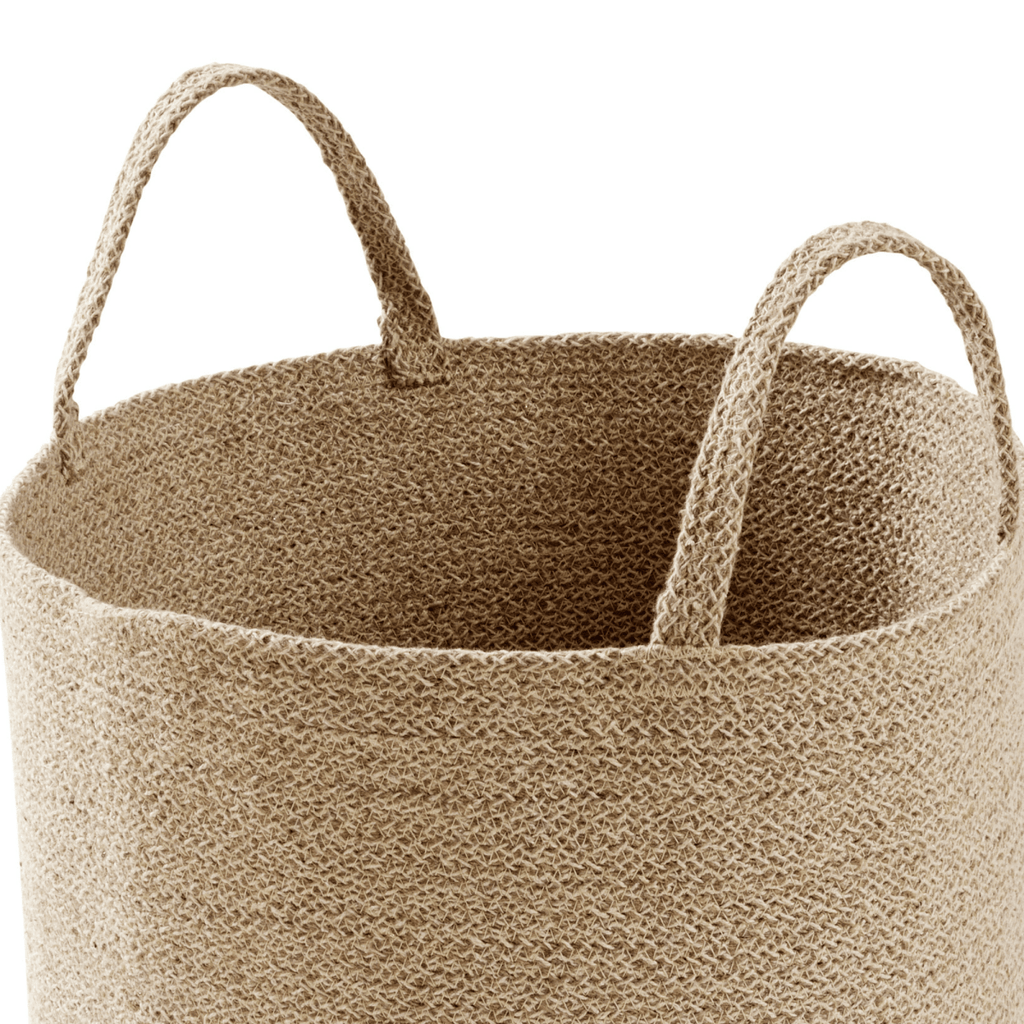 Large Woven Cotton Laundry Basket with Handles Durable Rope Storage Bin - Joe’s Haven