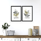 Laundry room decor accessories | set of 2 wall art prints - Joe’s Haven