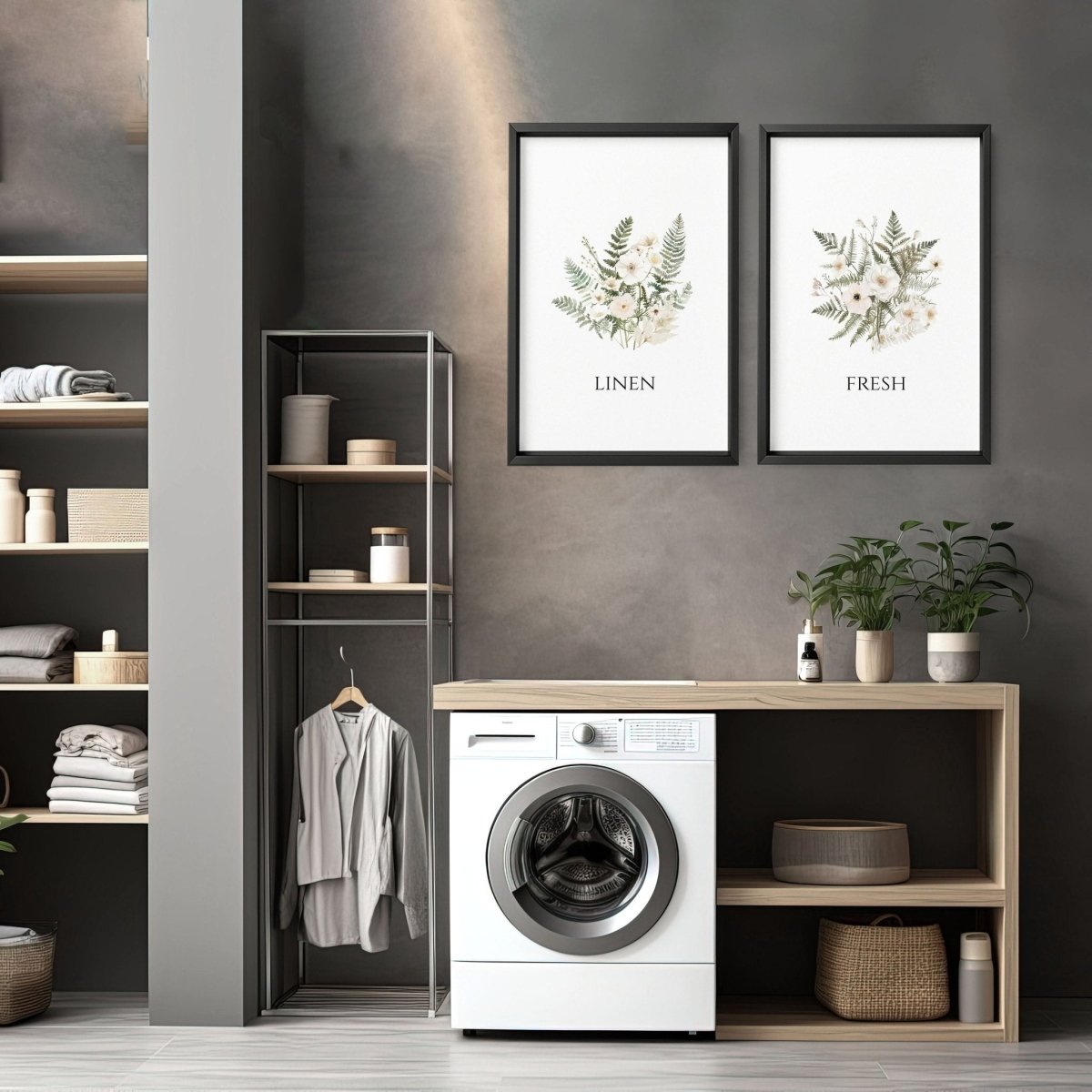 Laundry Room Pictures | Set of 2 wall art prints - Joe’s Haven