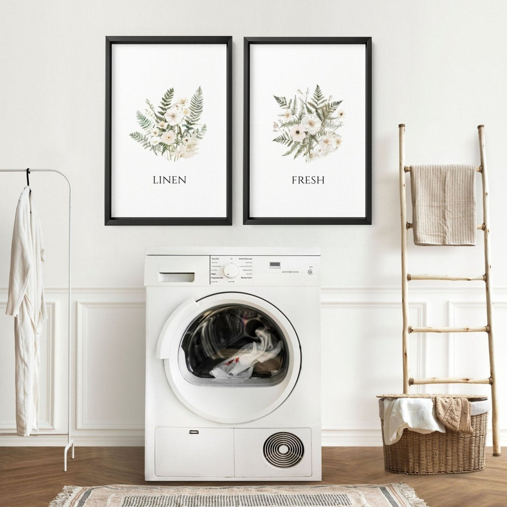 Laundry Room Pictures | Set of 2 wall art prints - Joe’s Haven