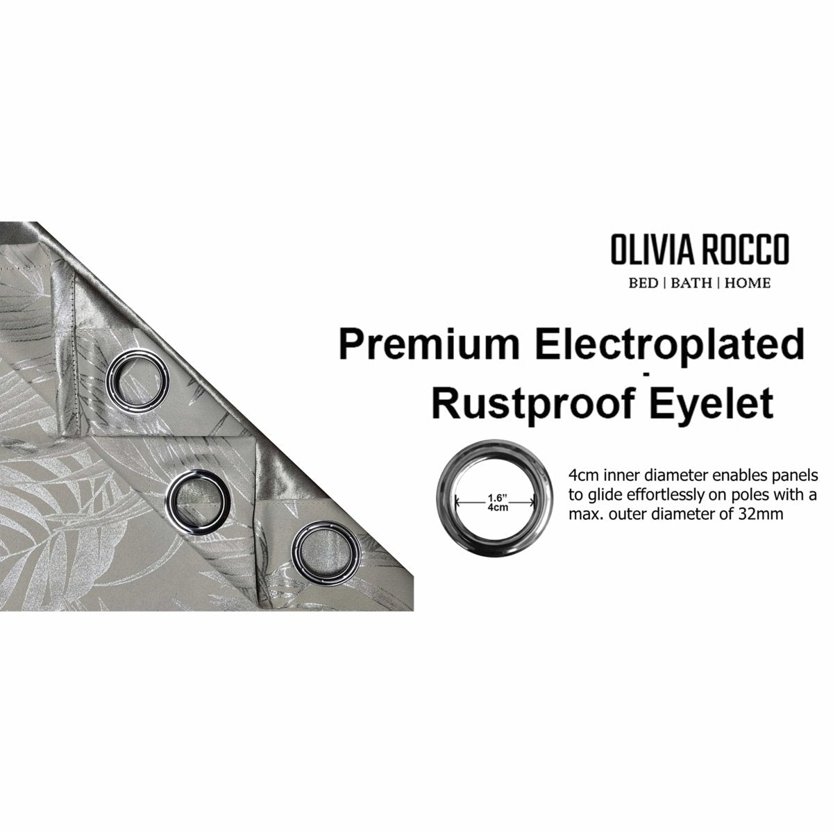 Leaf Natural Sparkle Blackout Curtains - Joe’s Haven