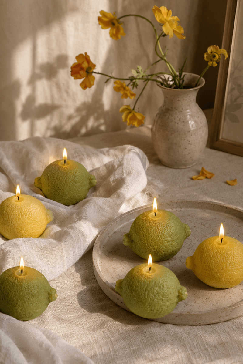 Lemon Shaped Candles - pack of 3 - Joe’s Haven
