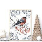 Christmas wall hangings art print