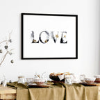 Love wall art for Christmas decor
