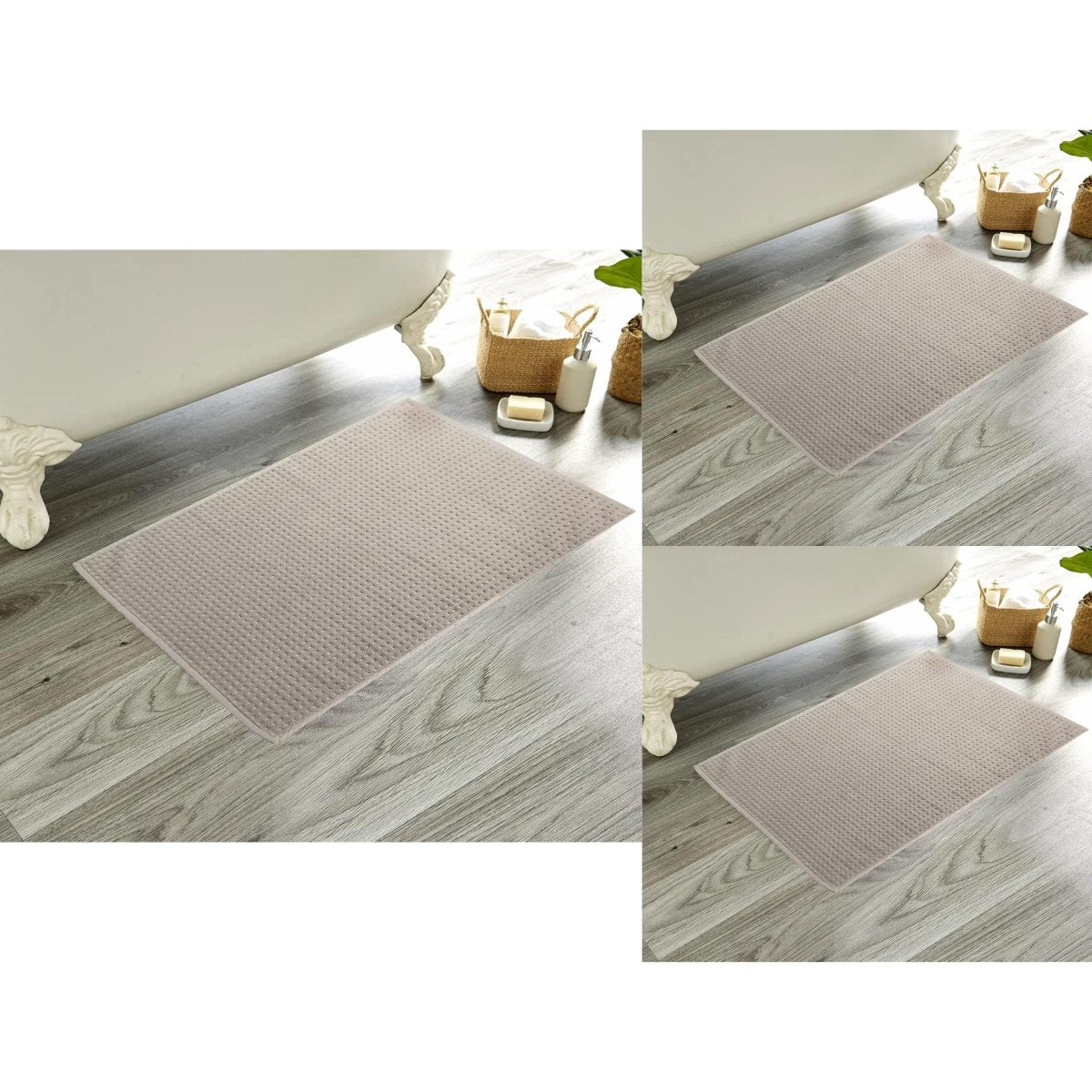 Pack of 3 Luxe Ultra - Soft Deep Cotton Pile Bathmats - Joe’s Haven