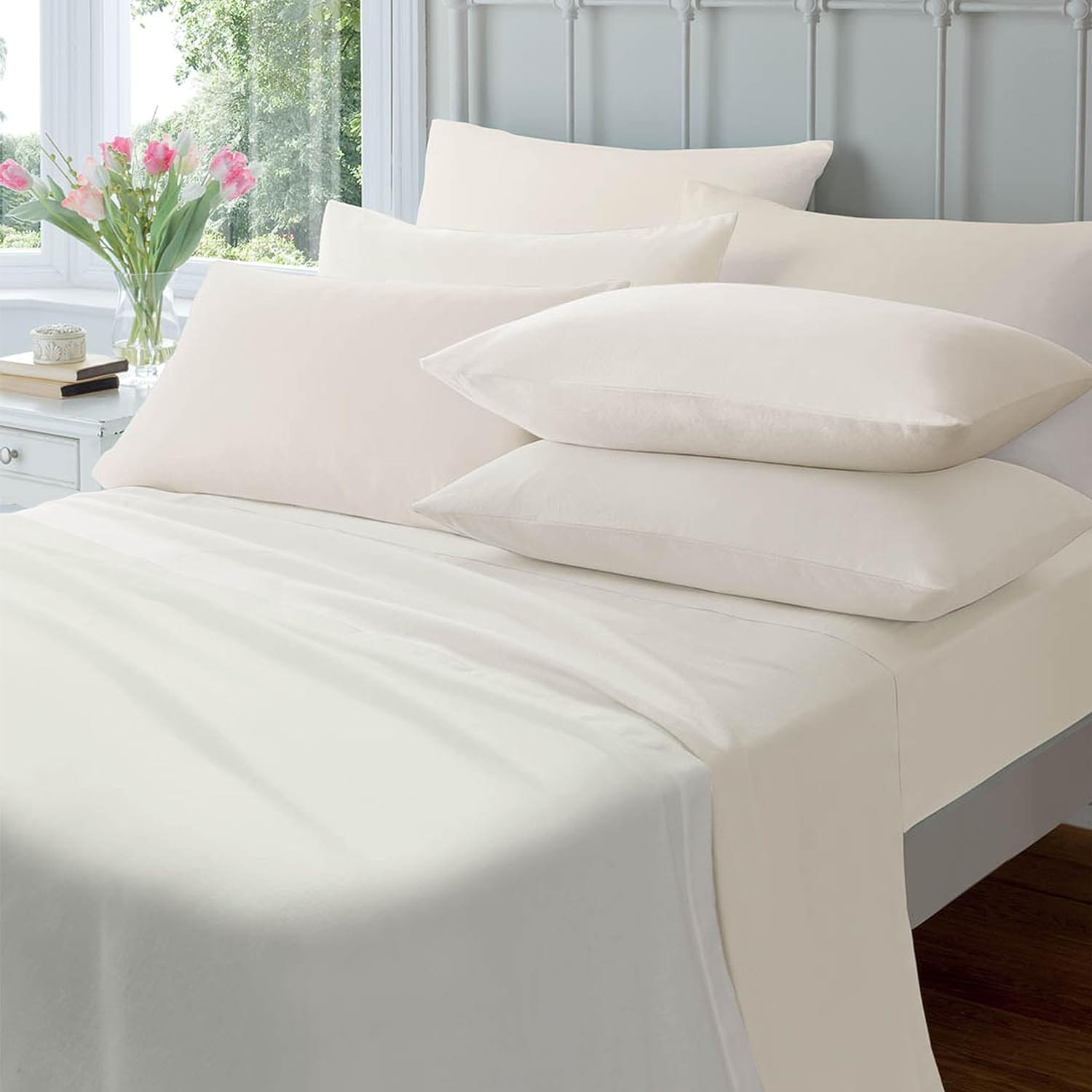 Luxurious Brushed Cotton Easycare Flannelette Fitted Sheets - Joe’s Haven