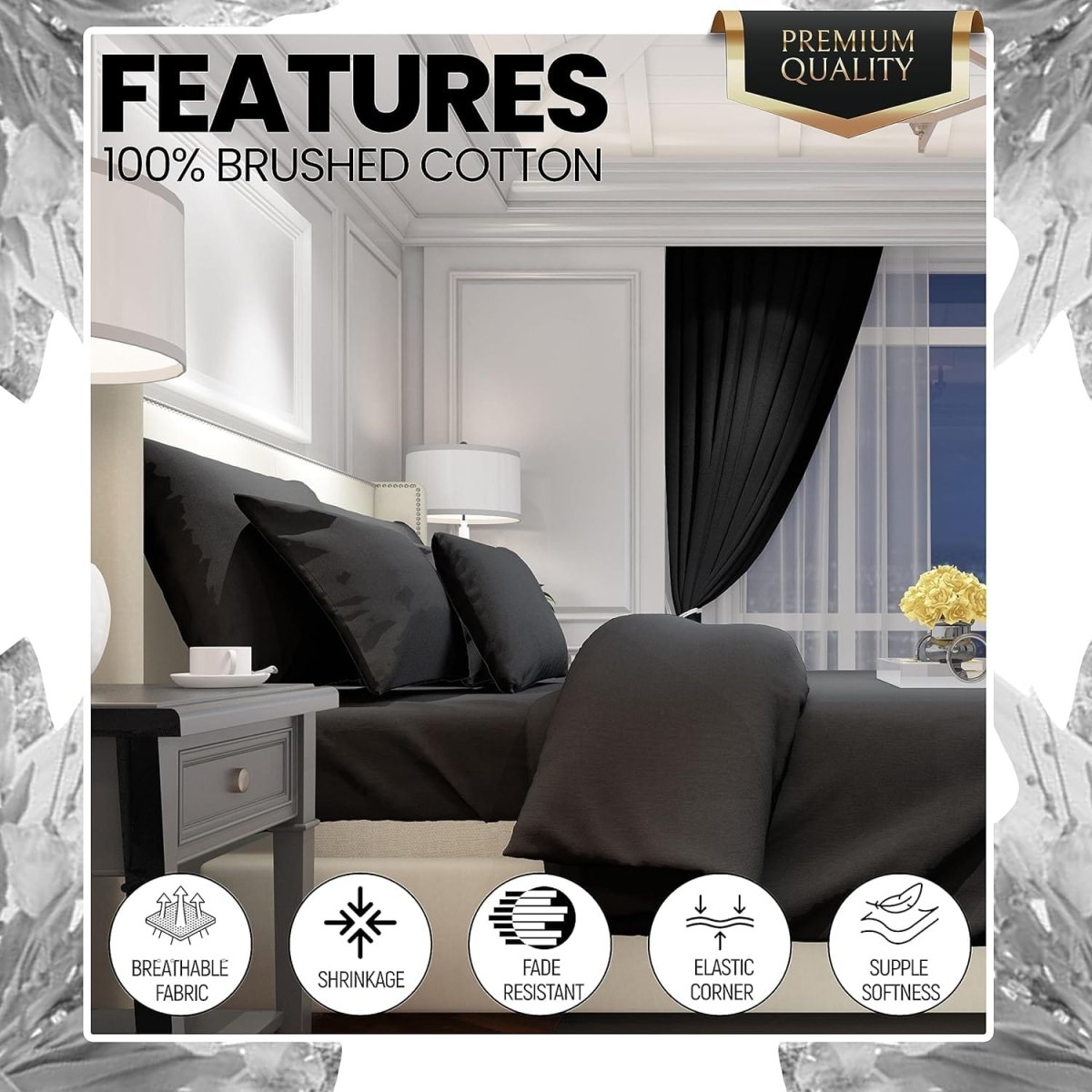 Luxurious Brushed Cotton Easycare Flannelette Fitted Sheets - Joe’s Haven