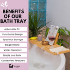 Luxury Eco - Friendly Bamboo Bath Tray - Joe’s Haven