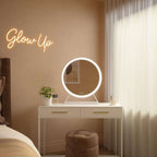 Marilyn Round Hollywood Mirror White 60x67cm