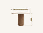 Ivar Round Dining Table, Oak Or Walnut - Joe’s Haven