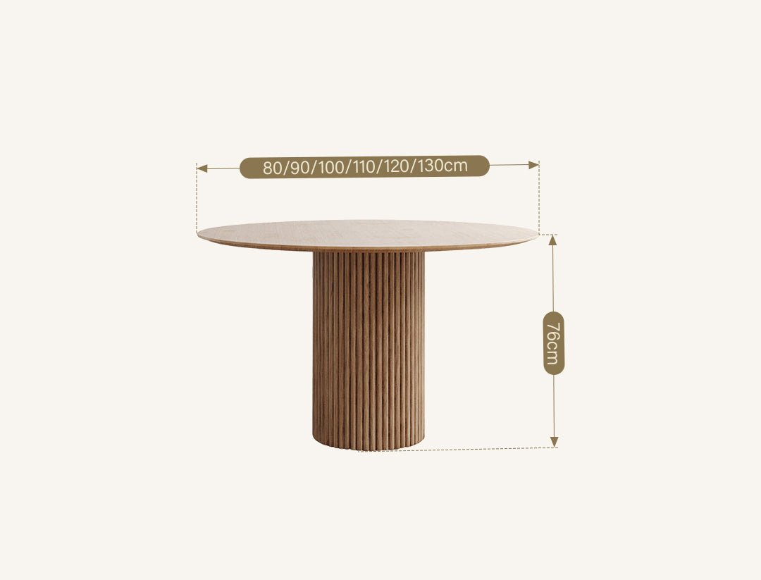 Ivar Round Dining Table, Oak Or Walnut - Joe’s Haven