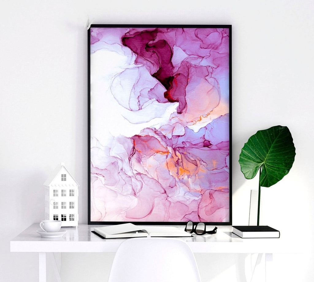 Abstract wall art for living room | set of 2 framed wall art prints - Joe’s Haven