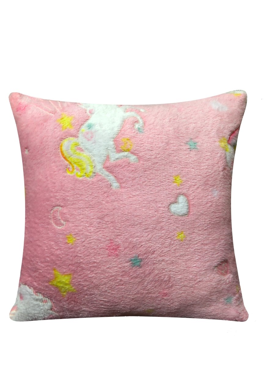 Magical Glow In The Dark Rainbow Unicorn Teddy Fleece Duvet Set - Joe’s Haven