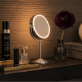 Illuminated Round Cosmetic Mirror Rechargeable Diameter 20cm