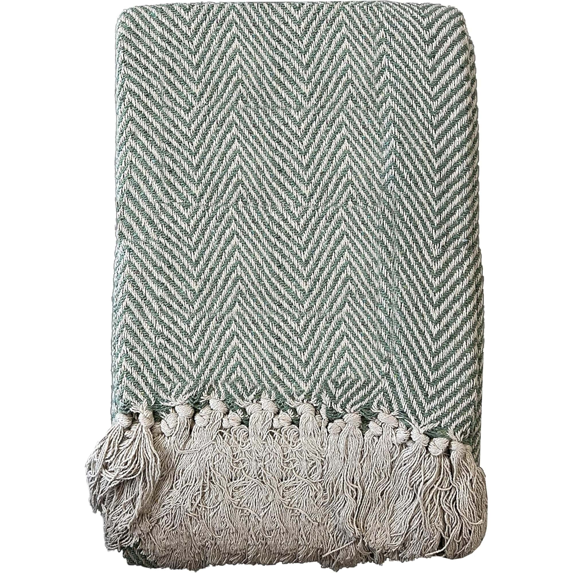 OLIVIA ROCCO Cotton Throw Super Soft Lightweight Eco Friendly Recycled Cotton For Sofa