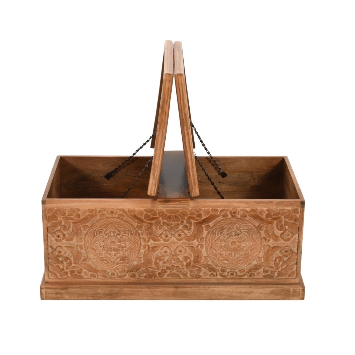 Carved Mango Wood Coffee Table/Blanket Box - Joe’s Haven