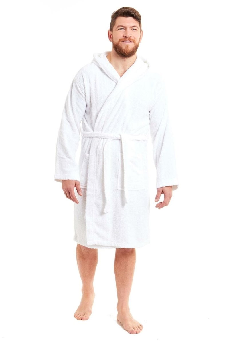 Men's Luxury Bamboo Cotton Hooded Bathrobe - Joe’s Haven