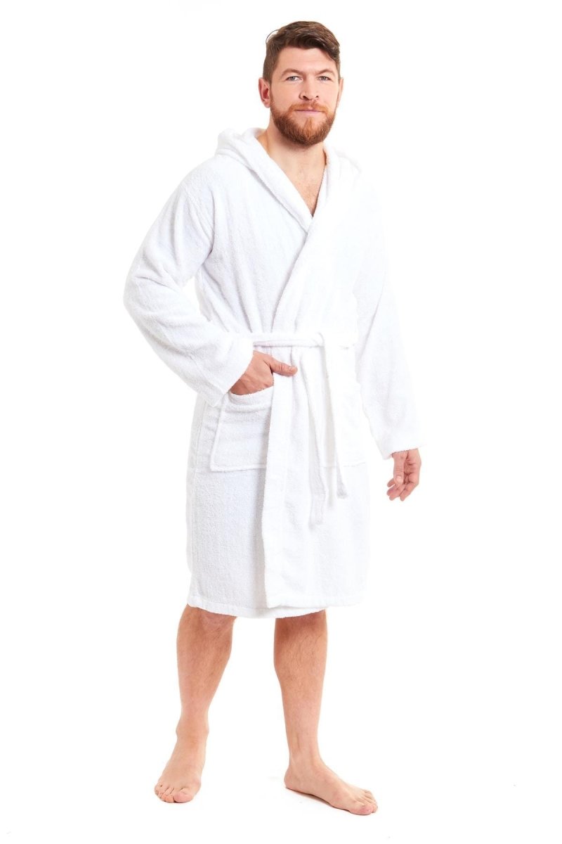 Men's Luxury Bamboo Cotton Hooded Bathrobe - Joe’s Haven