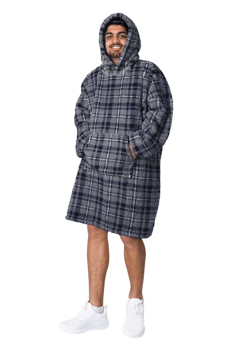 Men's Oversized Hooded Blanket Giant Sherpa Lined Hoodie - Joe’s Haven