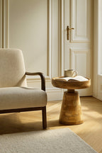 Merlin Mango Wood Side Table - Joe’s Haven