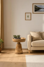 Merlin Mango Wood Side Table - Joe’s Haven