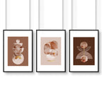 Mid century modern artwork | set of 3 framed wall art prints - Joe’s Haven