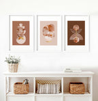 Mid century modern artwork | set of 3 framed wall art prints - Joe’s Haven