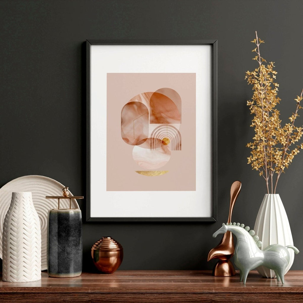 Mid century modern artwork | set of 3 framed wall art prints - Joe’s Haven