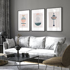 Abstract art for wall | set of 3 framed wall art - Joe’s Haven