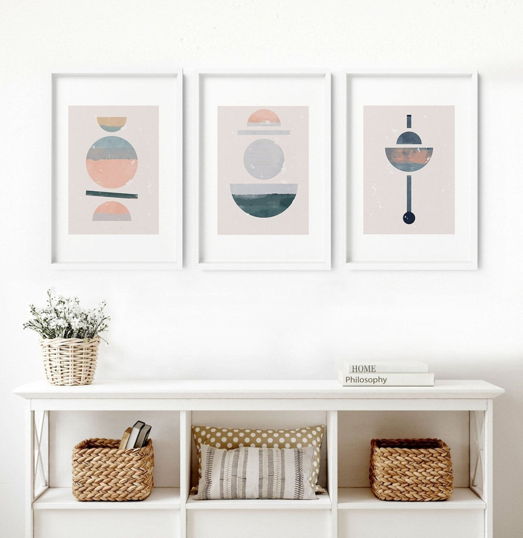 Abstract art for wall | set of 3 framed wall art - Joe’s Haven