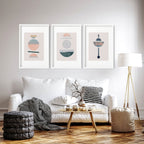 Abstract art for wall | set of 3 framed wall art - Joe’s Haven