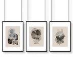 Wall art neutral | set of 3 framed wall art prints - Joe’s Haven