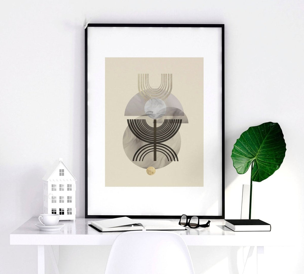 Wall art neutral | set of 3 framed wall art prints - Joe’s Haven
